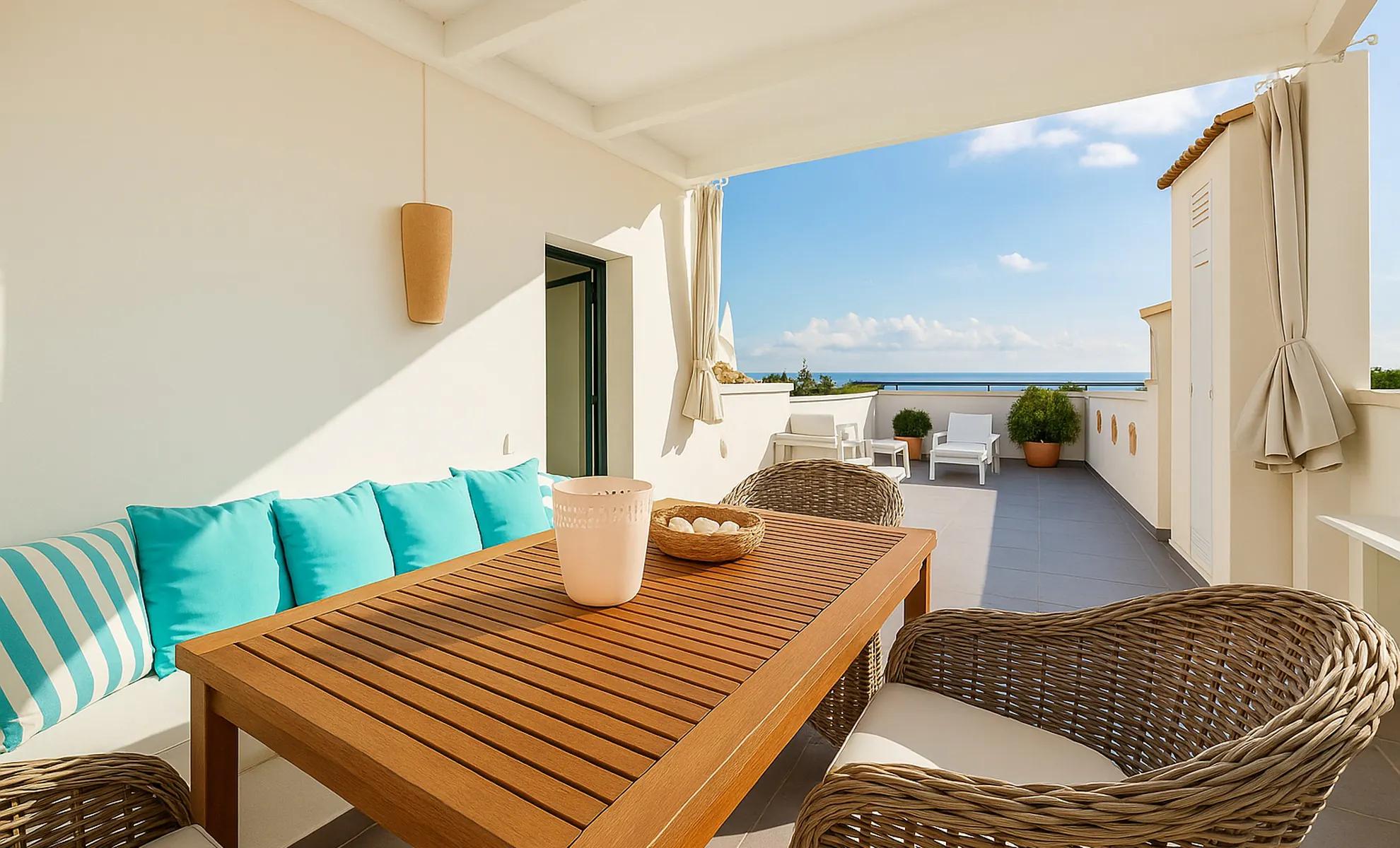 Apartamento en venta en Alcudia, norte de Mallorca — Luminoso apartamento moderno con terraza privada en la azotea en Pto. Alcudia