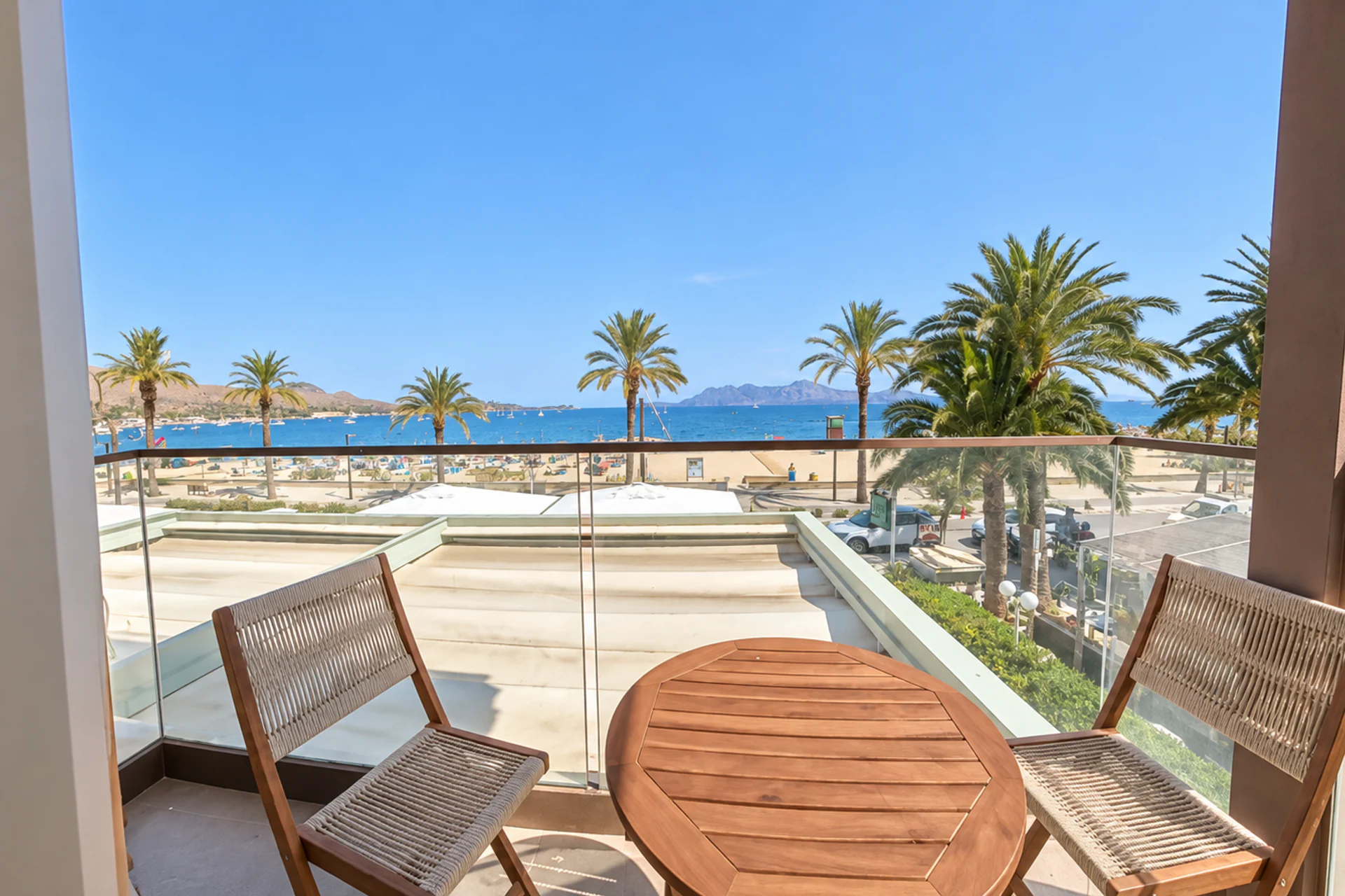 Balcony overlooking the Bay of Pollença